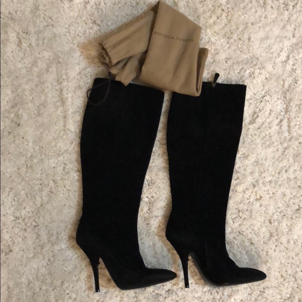 Bottega Veneta suede boot - Black - size 8